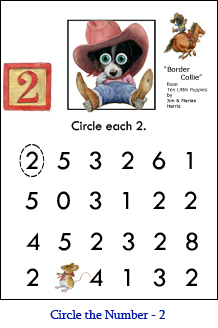 Circle the Number Worksheets