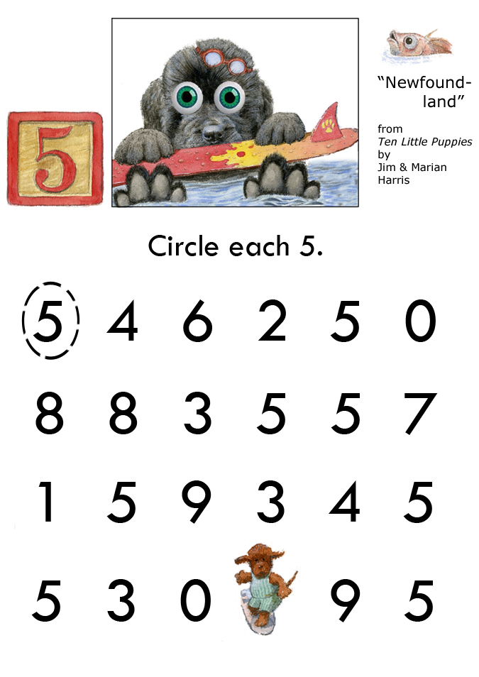 Circle The Number - 5